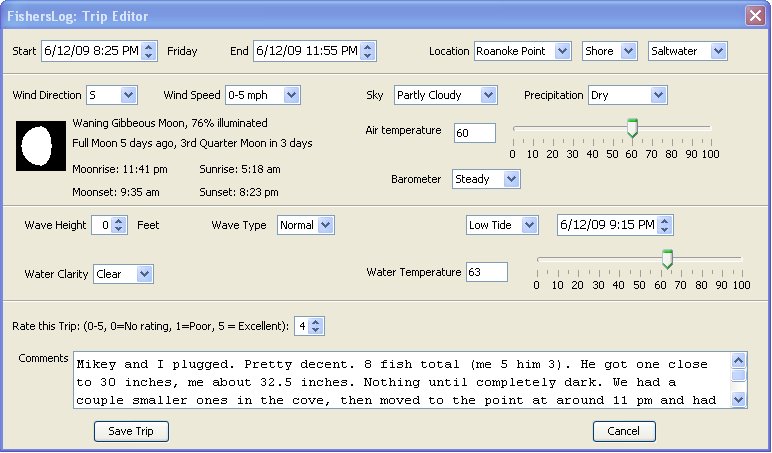 FishersLog Home - Fishing Log Software for the Serious Angler